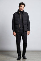 Liam | Lined Quilted Puffer Vest with Stand Collar