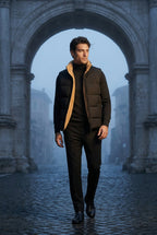 Liam | Lined Quilted Puffer Vest with Stand Collar