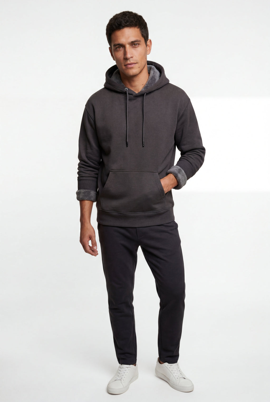 Liam | Lined Regular Fit Pullover Pocket Hoodie