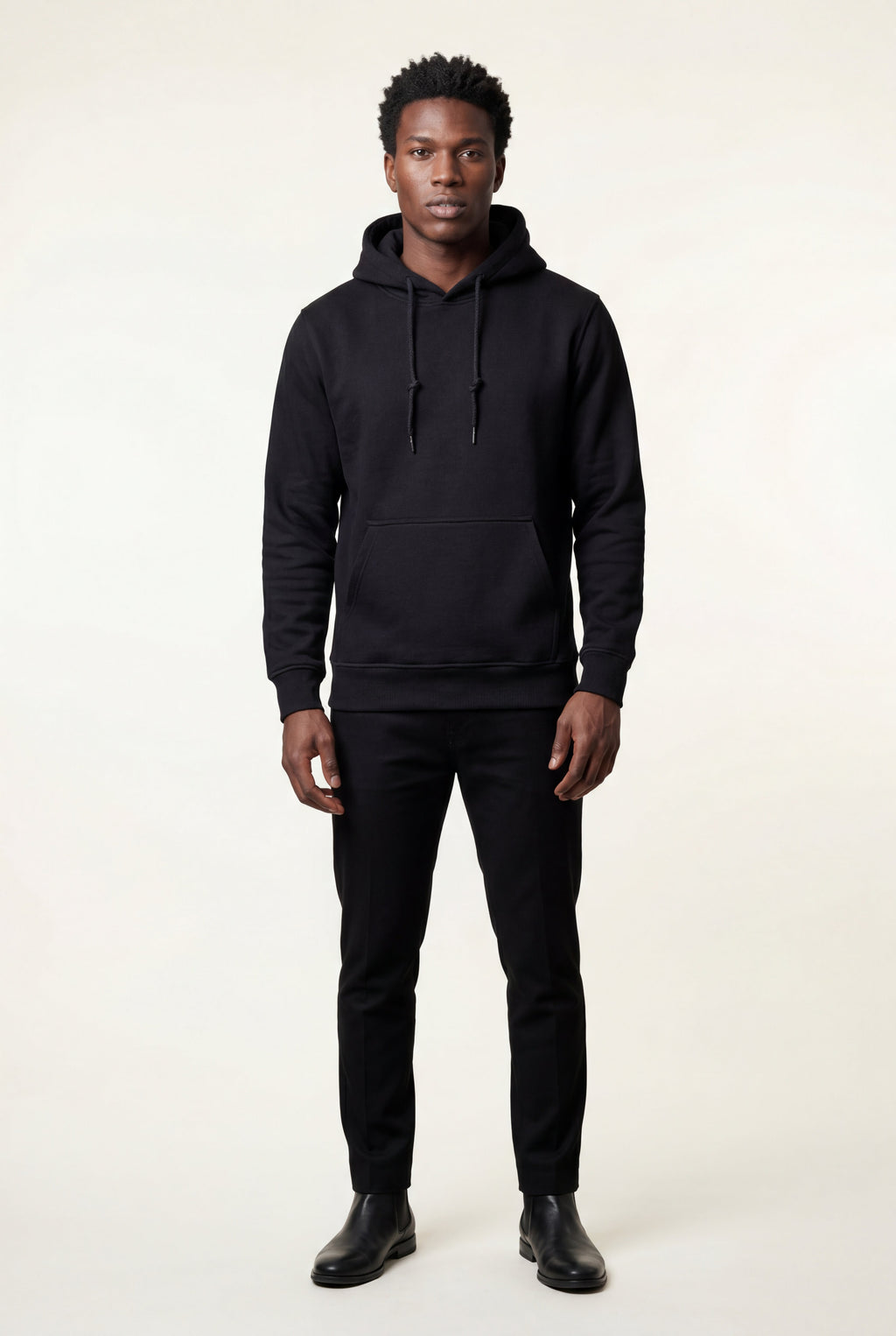 Men's Classic Drawstring Hood Regular Fit Pullover Hoodie