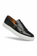 Liam | Men's Double Buckle Platform Loafers with Chunky Sole