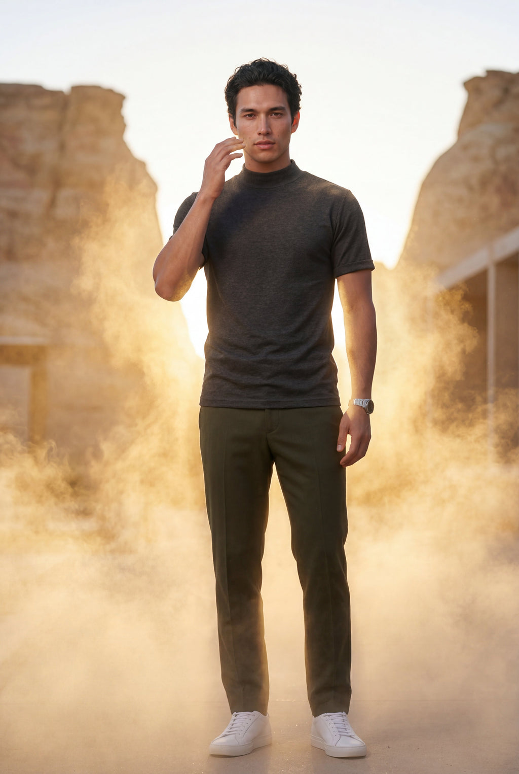 Men's Regular Fit Crew Neck Short Sleeve T-Shirt | James