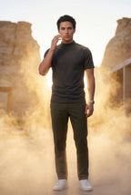 Men's Regular Fit Crew Neck Short Sleeve T-Shirt | James