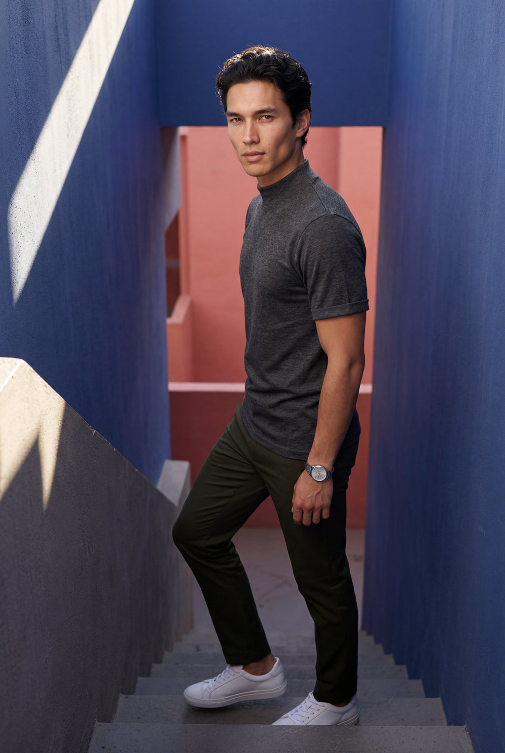 Men's Regular Fit Crew Neck Short Sleeve T-Shirt | James
