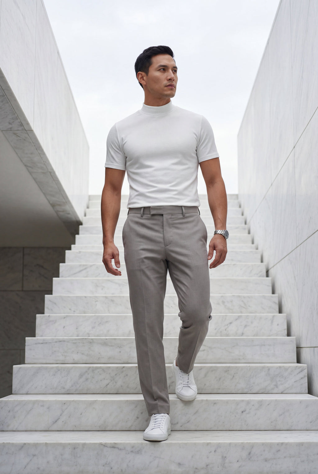 Men's Regular Fit Crew Neck Short Sleeve T-Shirt | James