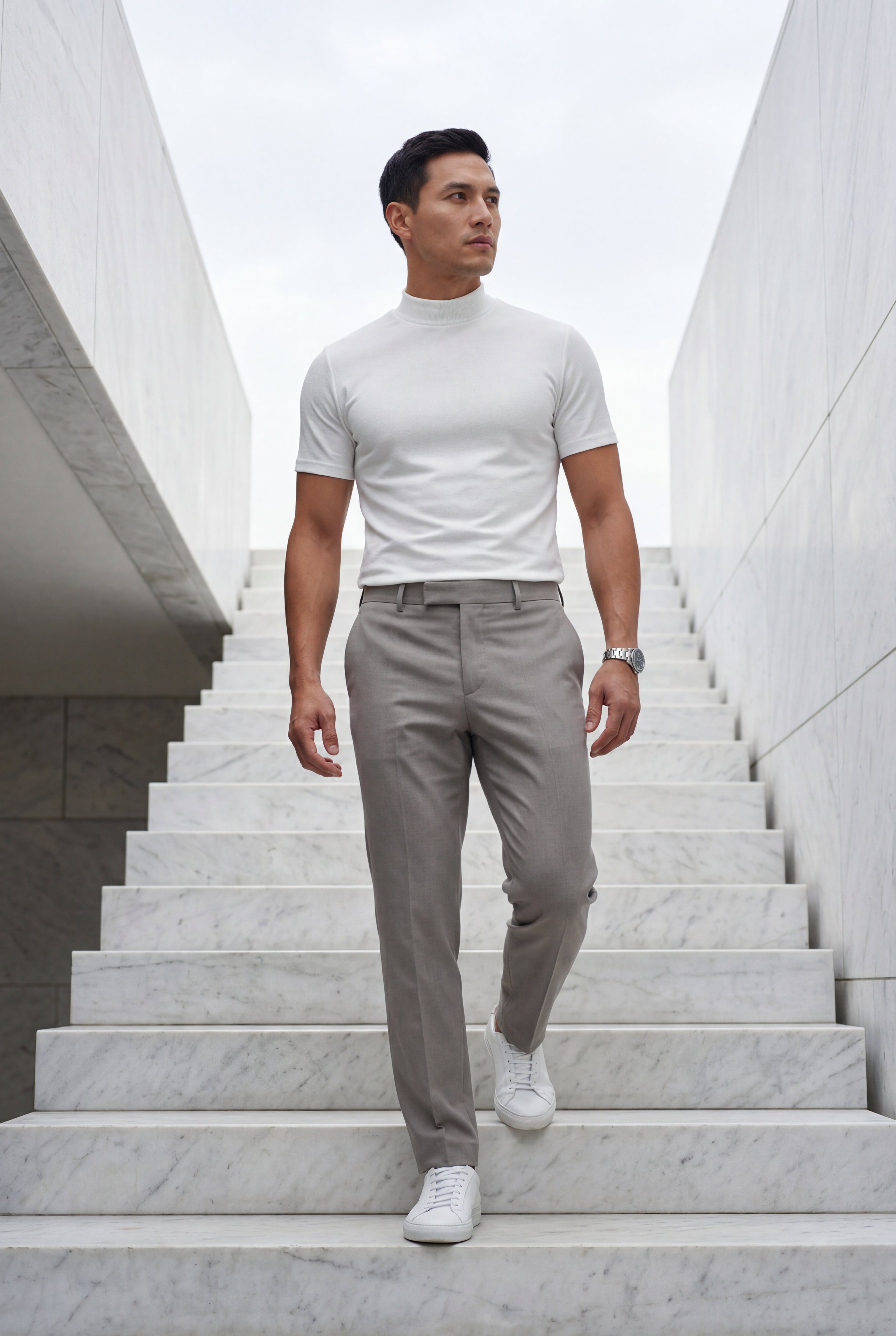 Men's Regular Fit Crew Neck Short Sleeve T-Shirt | James