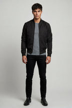 Liam | Men's Slim-Fit Minimalist Classic Bomber Jacket