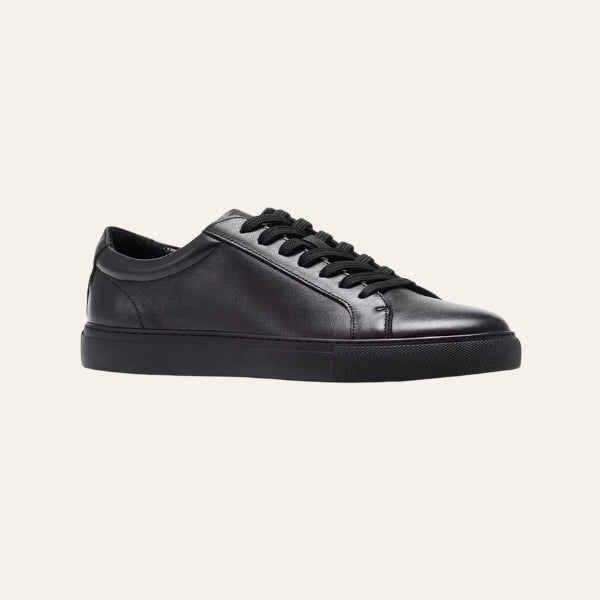 Gio | Minimalist Low-top White Sneakers with Tan Lining