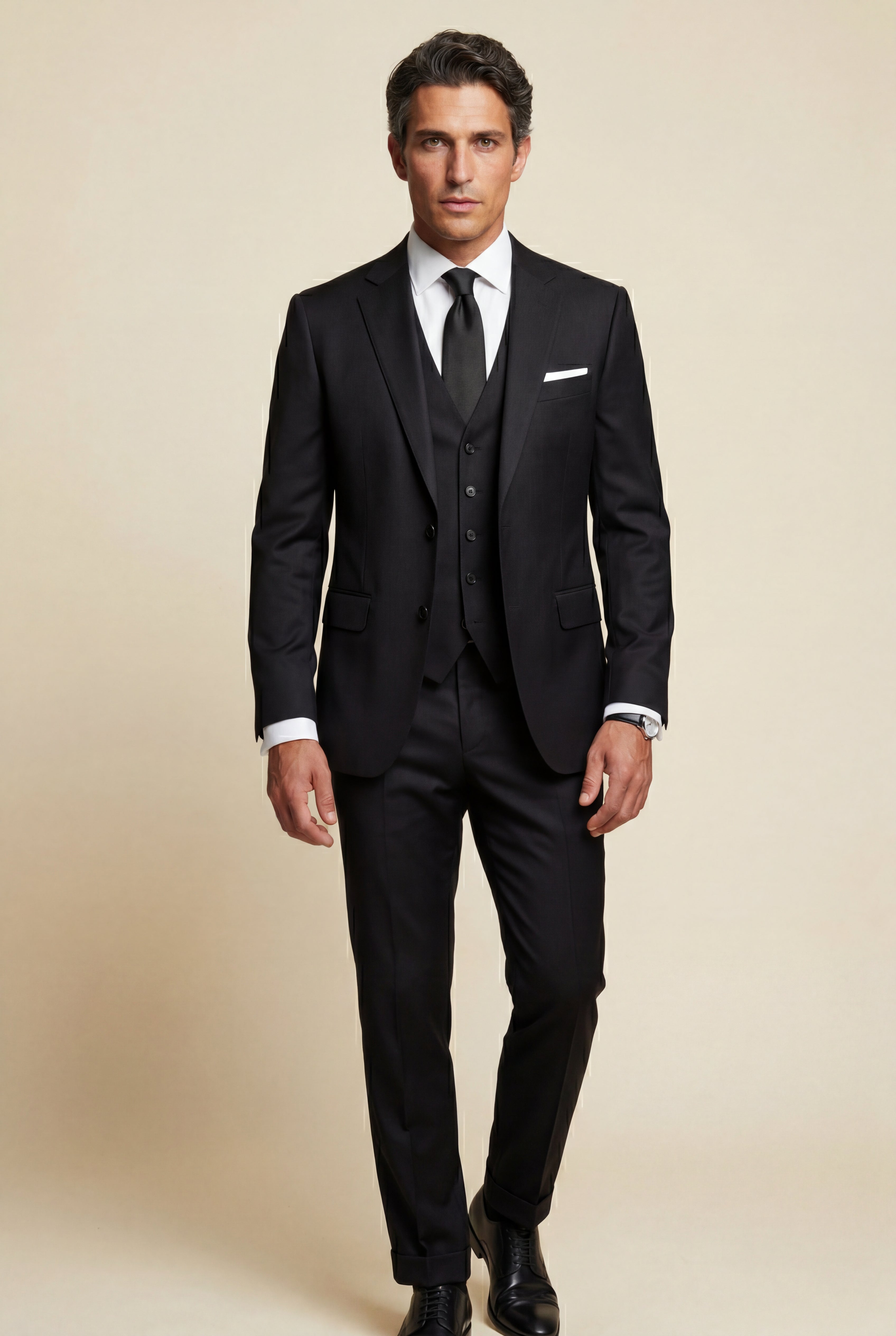 Liam | Notch Lapel Tailored Three-piece Suit