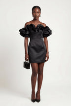 Elcevi | Off-shoulder Ruffle Mini Dress For Women