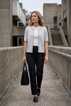 Oversized Ribbed Button-front Cardigan Sweater | Senna
