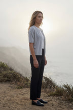 Oversized Ribbed Button-front Cardigan Sweater | Senna