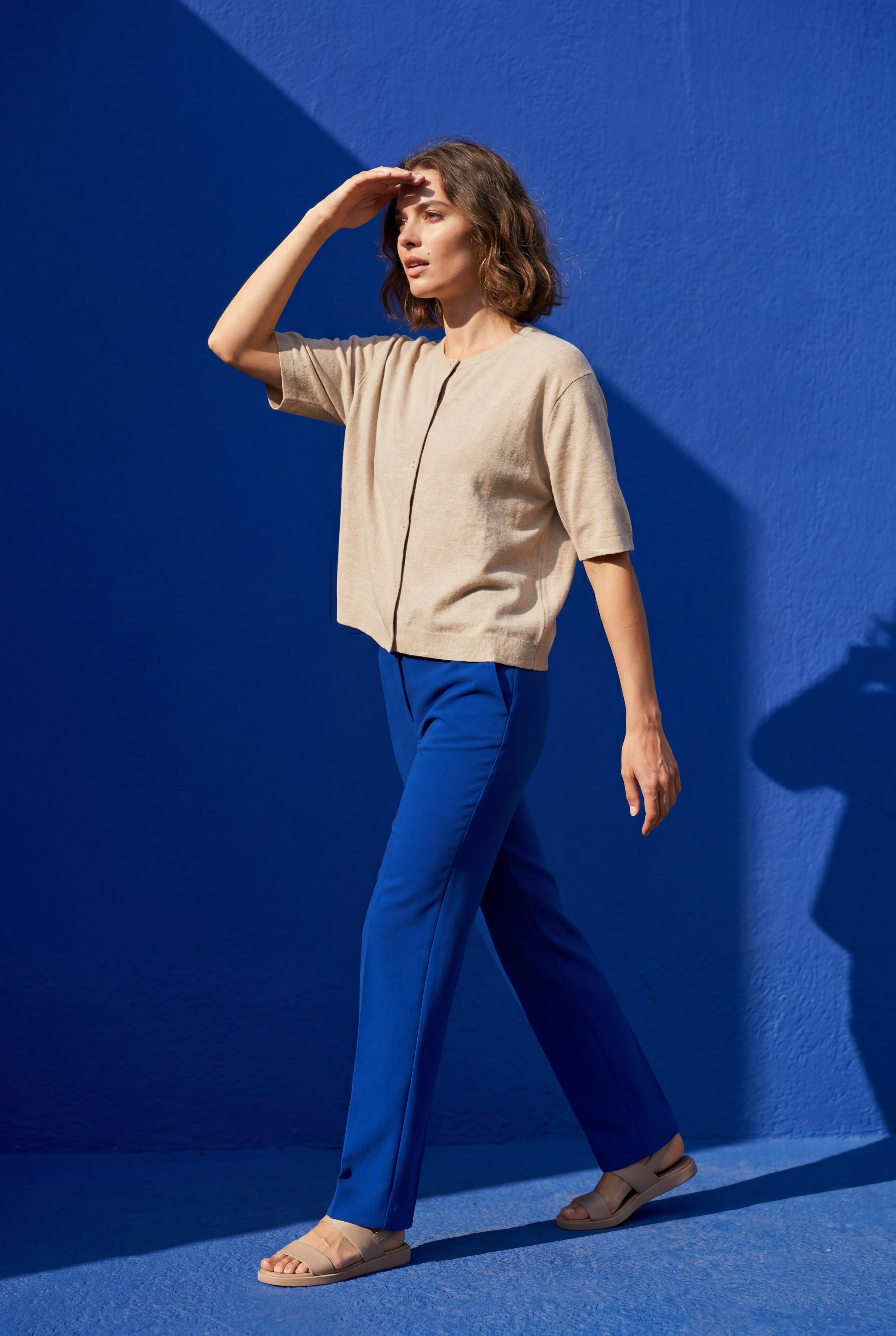 Oversized Ribbed Button-front Cardigan Sweater | Senna