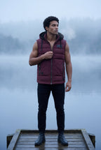 Liam | Quilted Hooded Puffer Vest with Zip Pockets