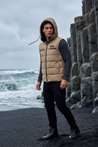 Liam | Quilted Hooded Puffer Vest with Zip Pockets