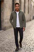 Liam | Quilted Stand Collar Lightweight Puffer Jacket
