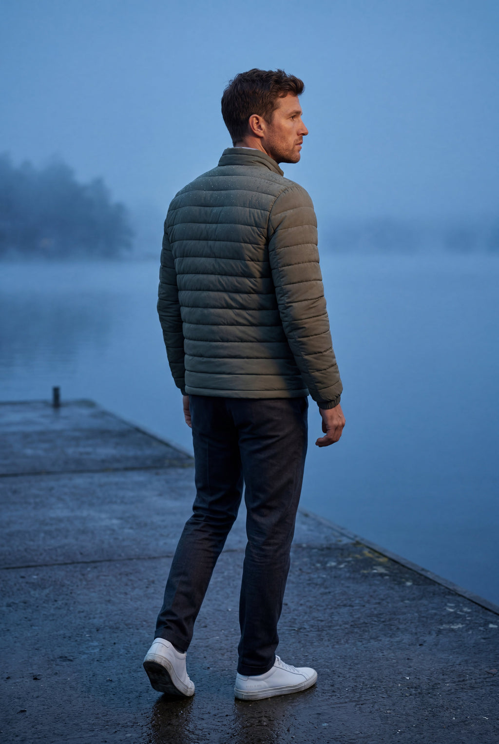 Liam | Quilted Stand Collar Lightweight Puffer Jacket