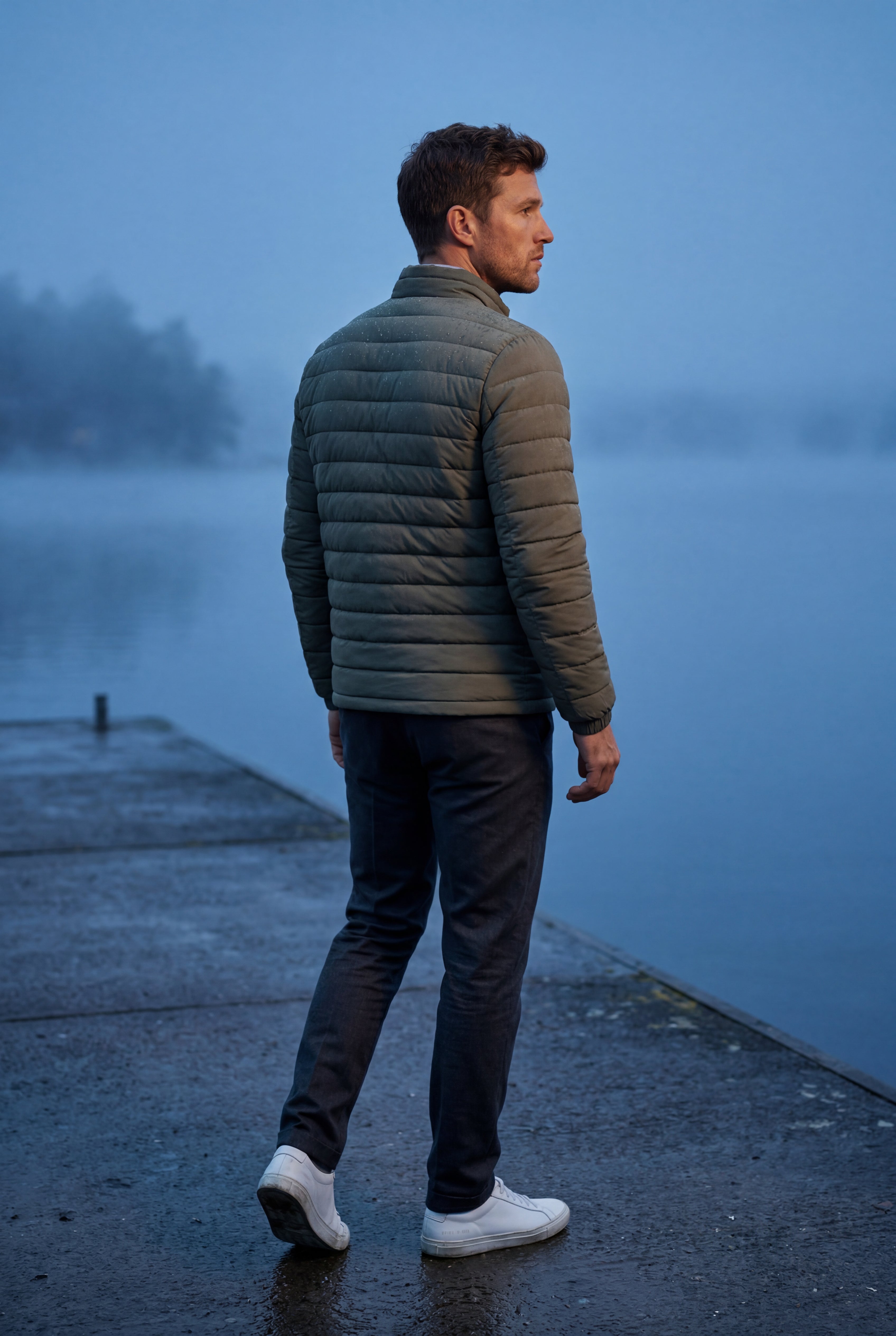 Liam | Quilted Stand Collar Lightweight Puffer Jacket