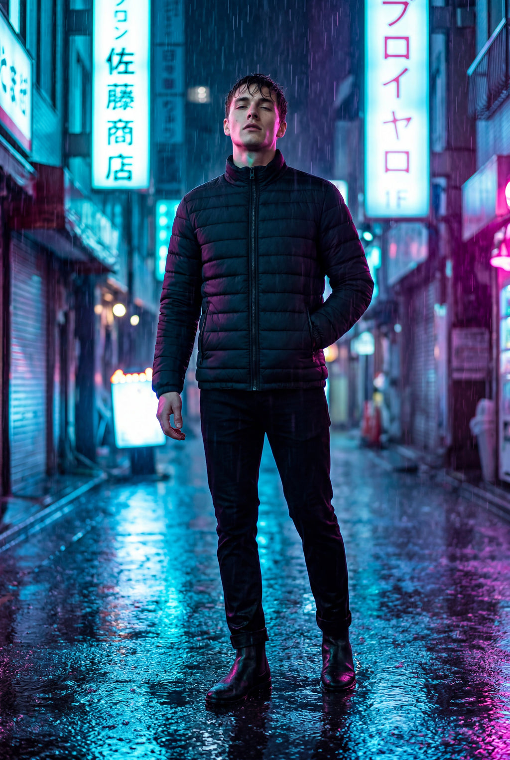 Liam | Quilted Stand Collar Lightweight Puffer Jacket