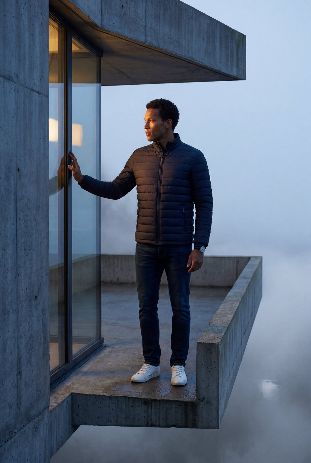Liam | Quilted Stand Collar Lightweight Puffer Jacket