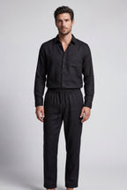 Liam | Relaxed Button-down Shirt and Drawstring Trouser Set