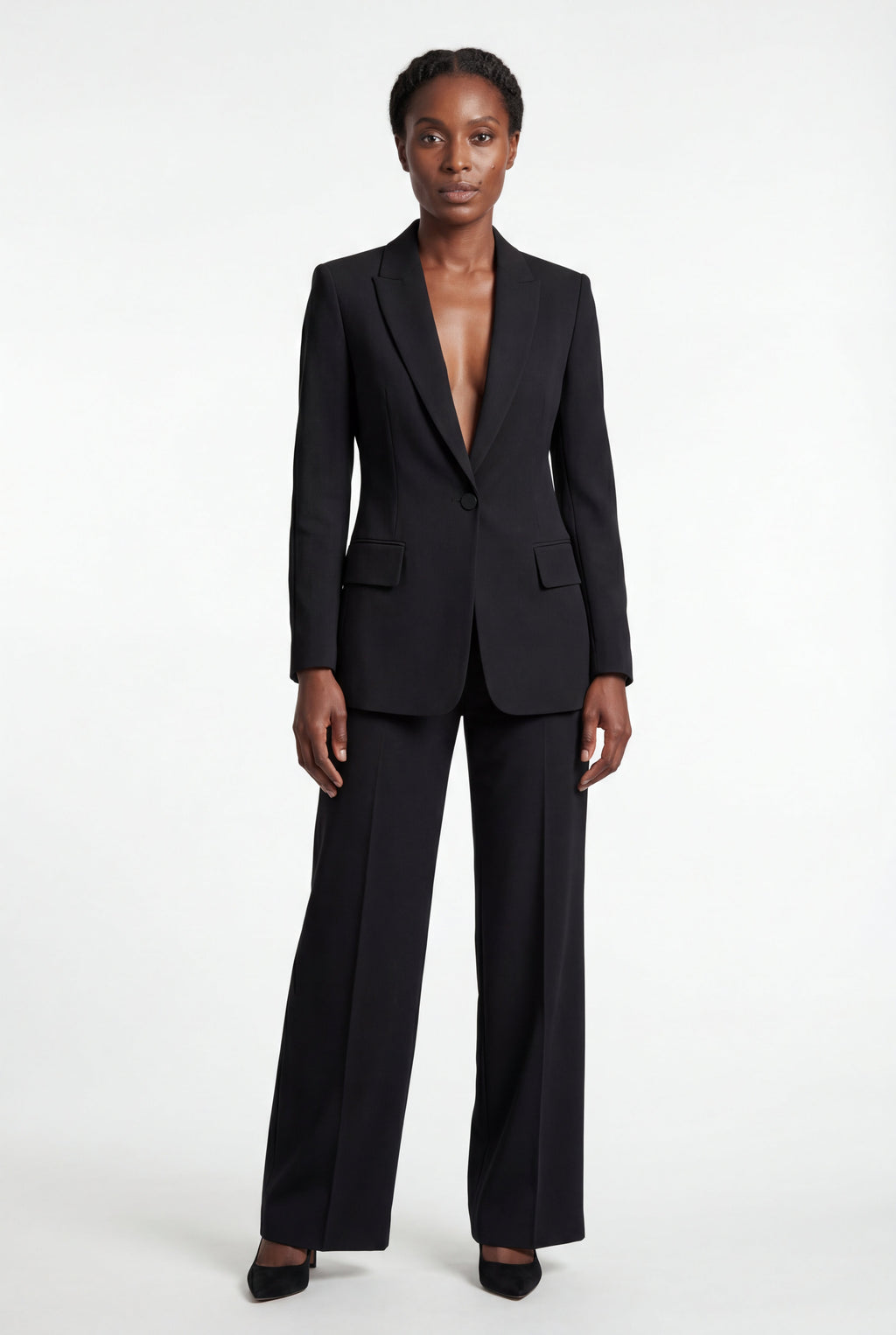 Elcevi | Single-breasted Tailored Blazer and Trouser Set