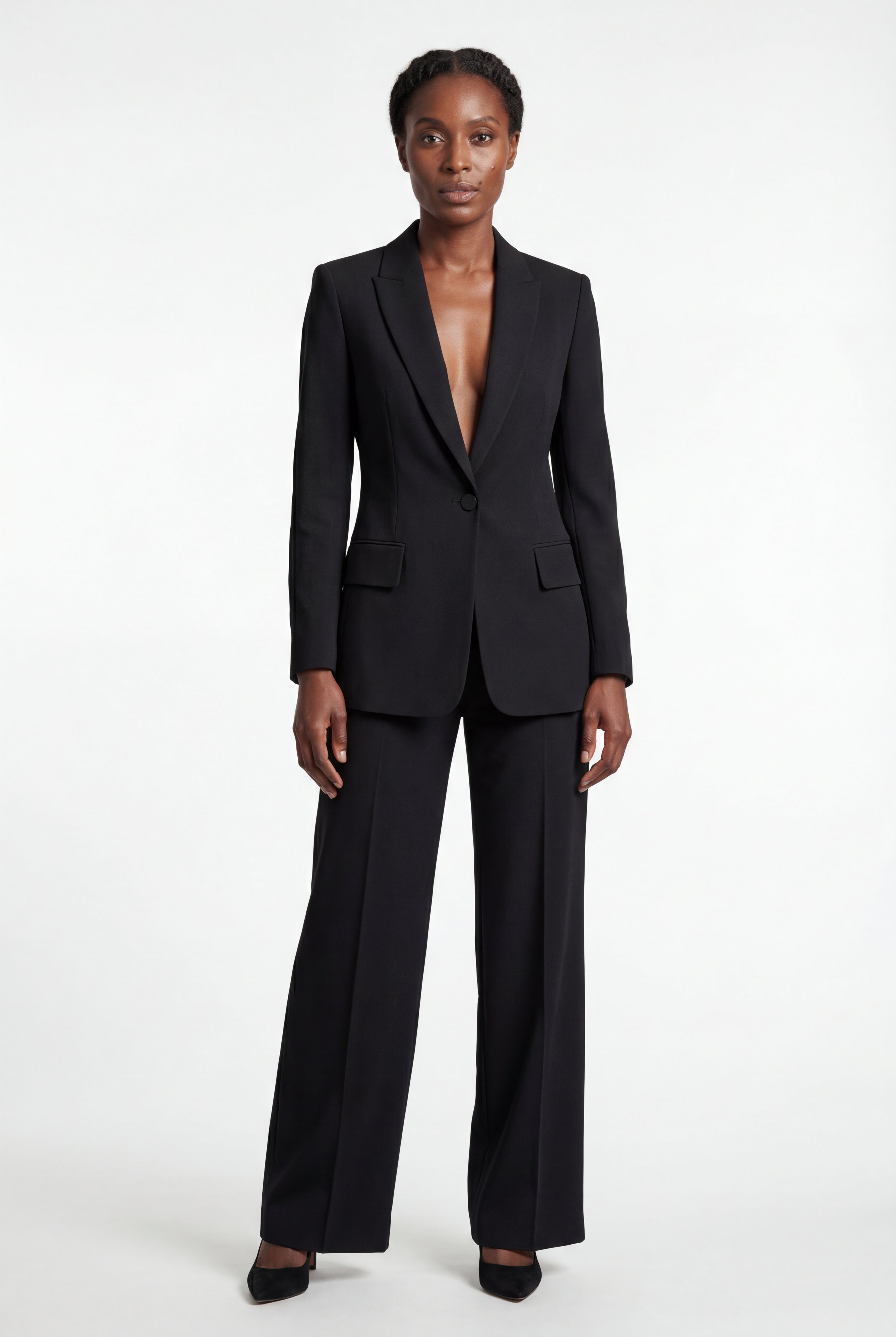 Elcevi | Single-breasted Tailored Blazer and Trouser Set