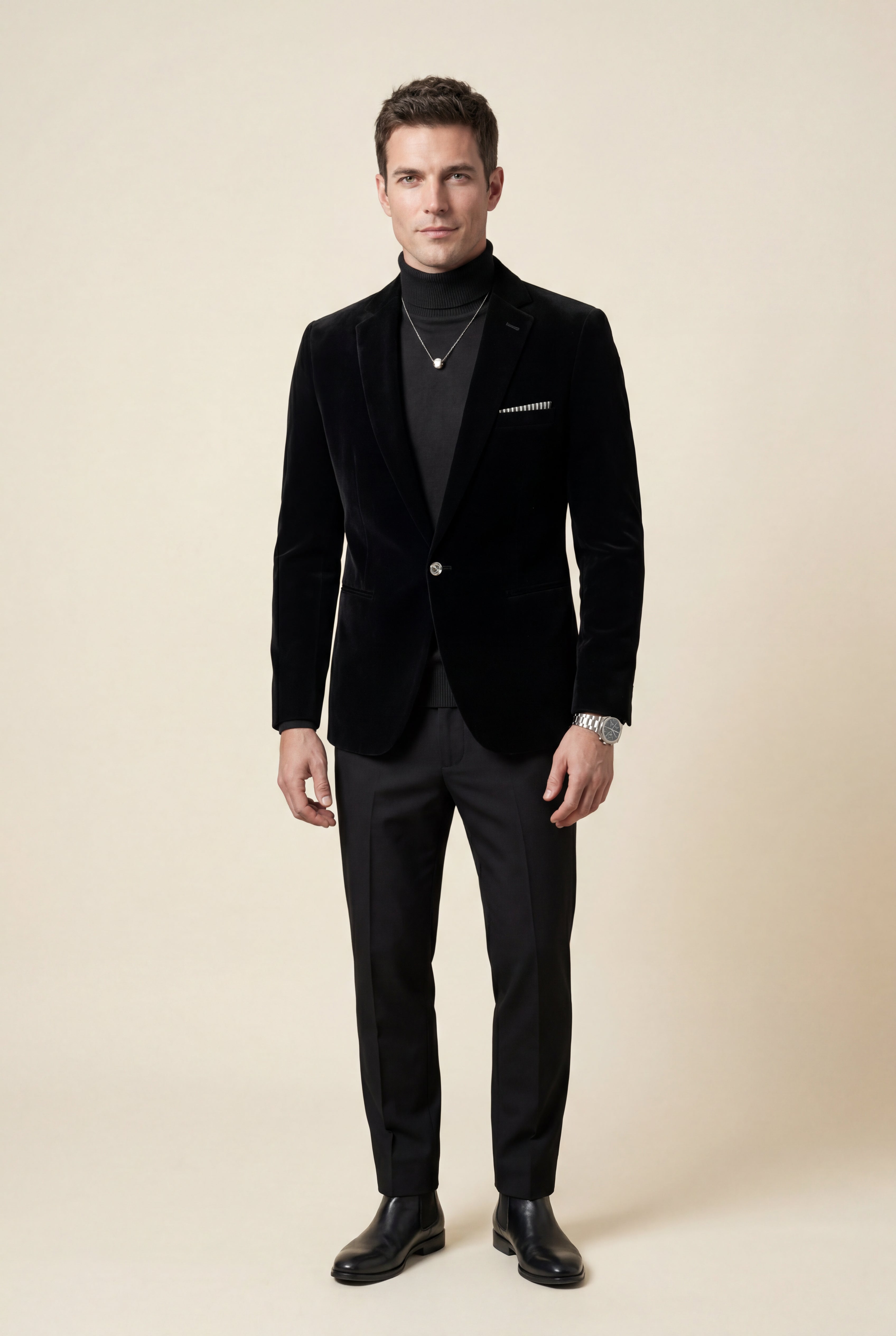 Liam | Single Button Slim Fit Tailored Blazer
