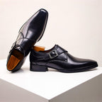 Liam | Single Monk Strap Almond Toe Dress Shoes