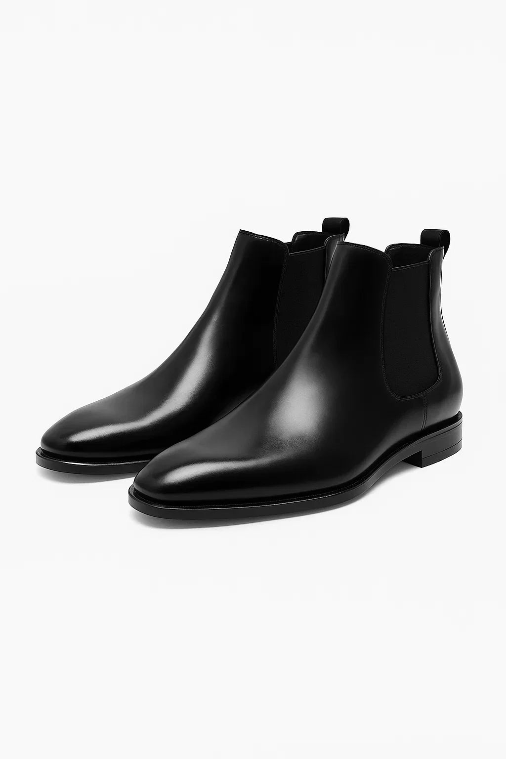 Kian | Sleek Almond Toe Chelsea Ankle Boots