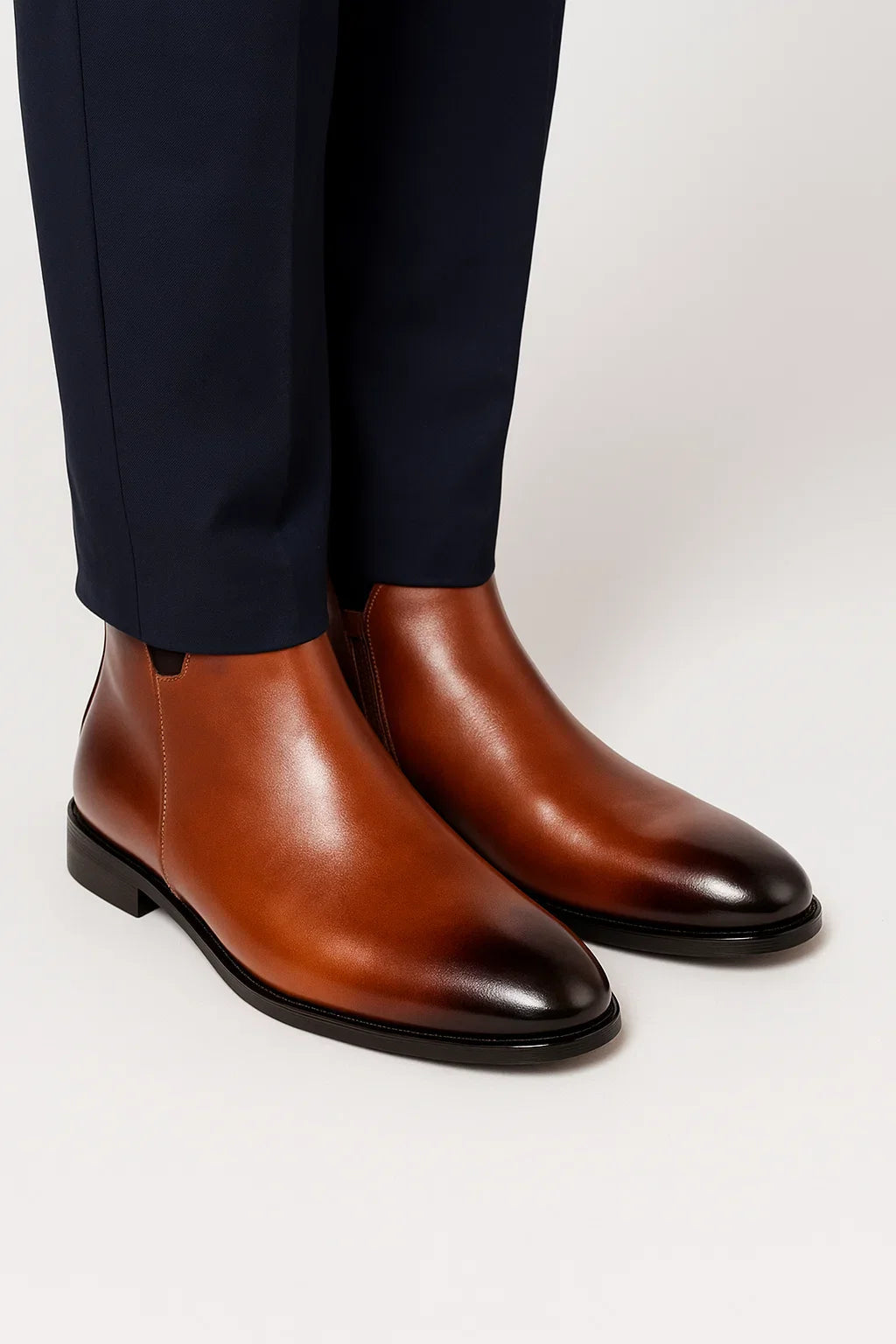 Kian | Sleek Chelsea Ankle Boots with Almond Toe