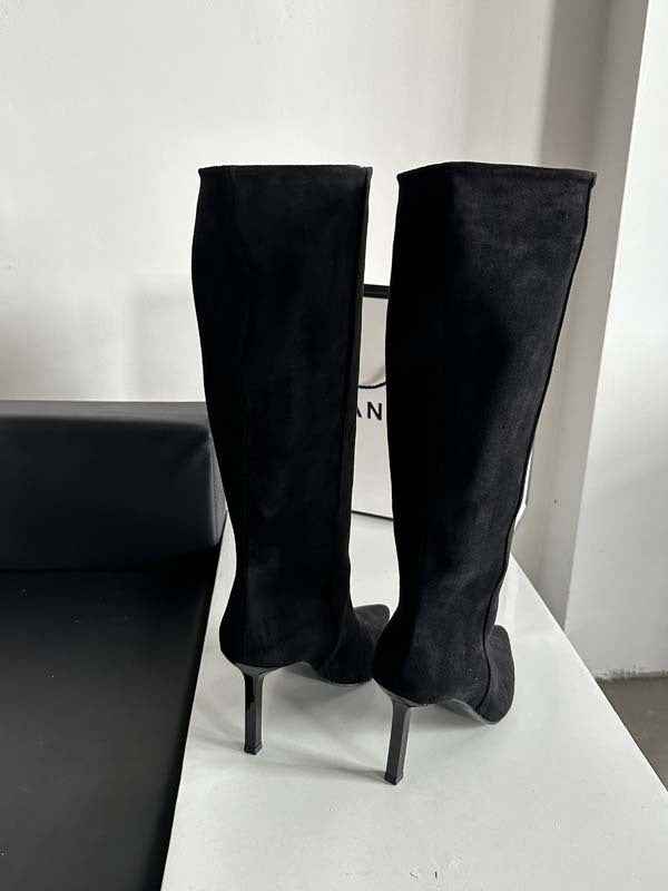 Lia | Sleek Pointed Toe Knee High Stiletto Boots