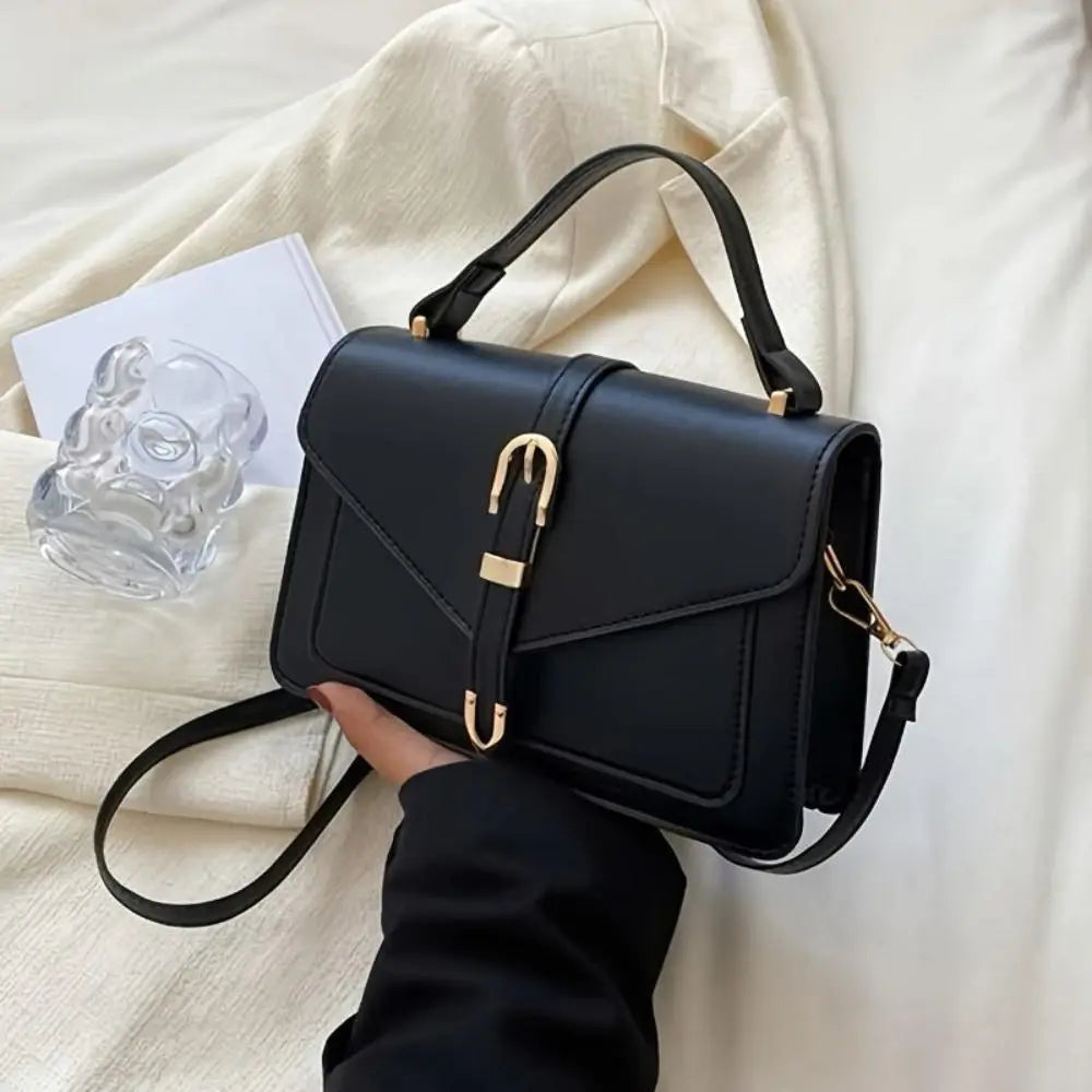 Lieke | Structured Mini Crossbody Bag with Buckle Detail