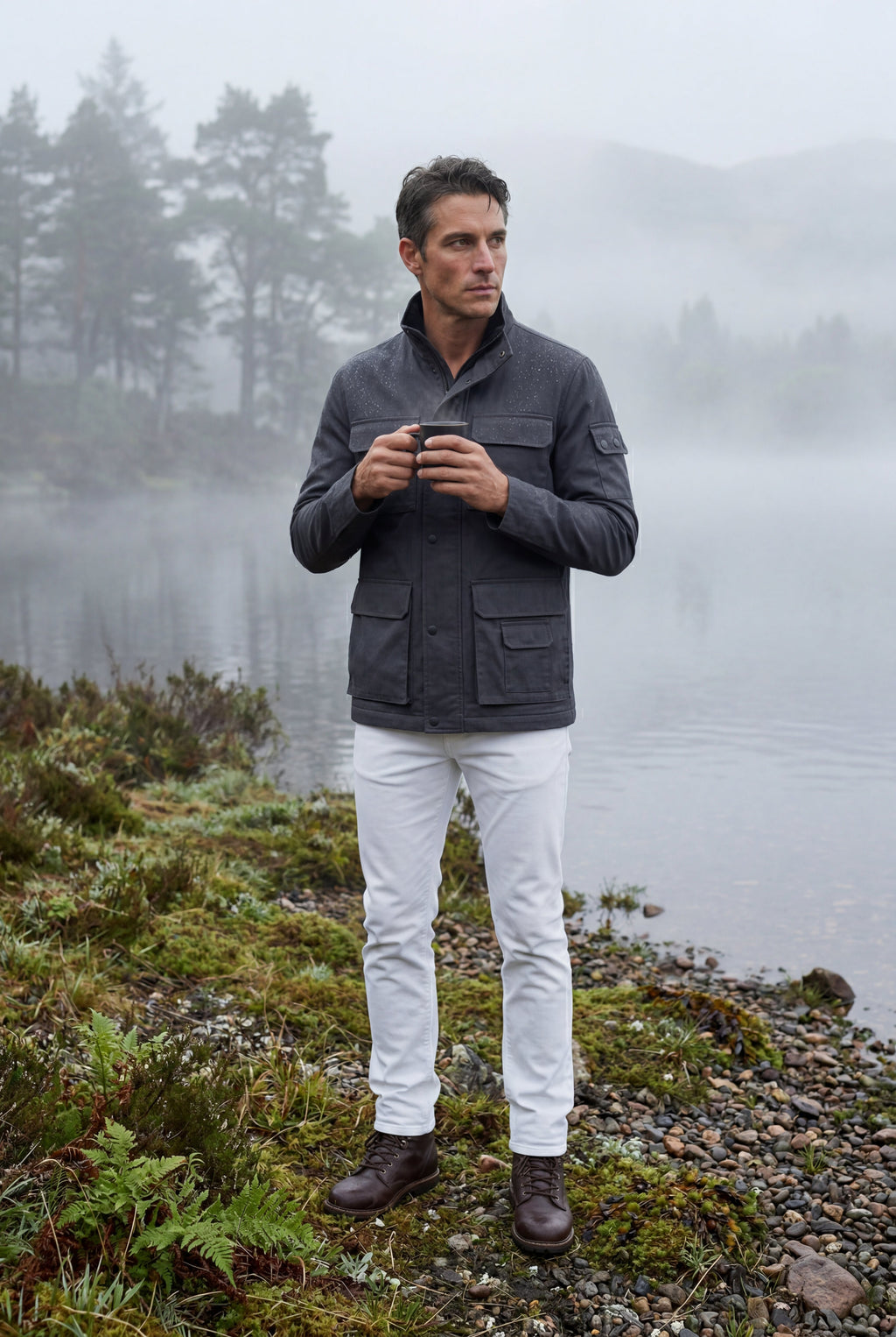 Liam | Structured Utility Field Jacket with Classic Collar