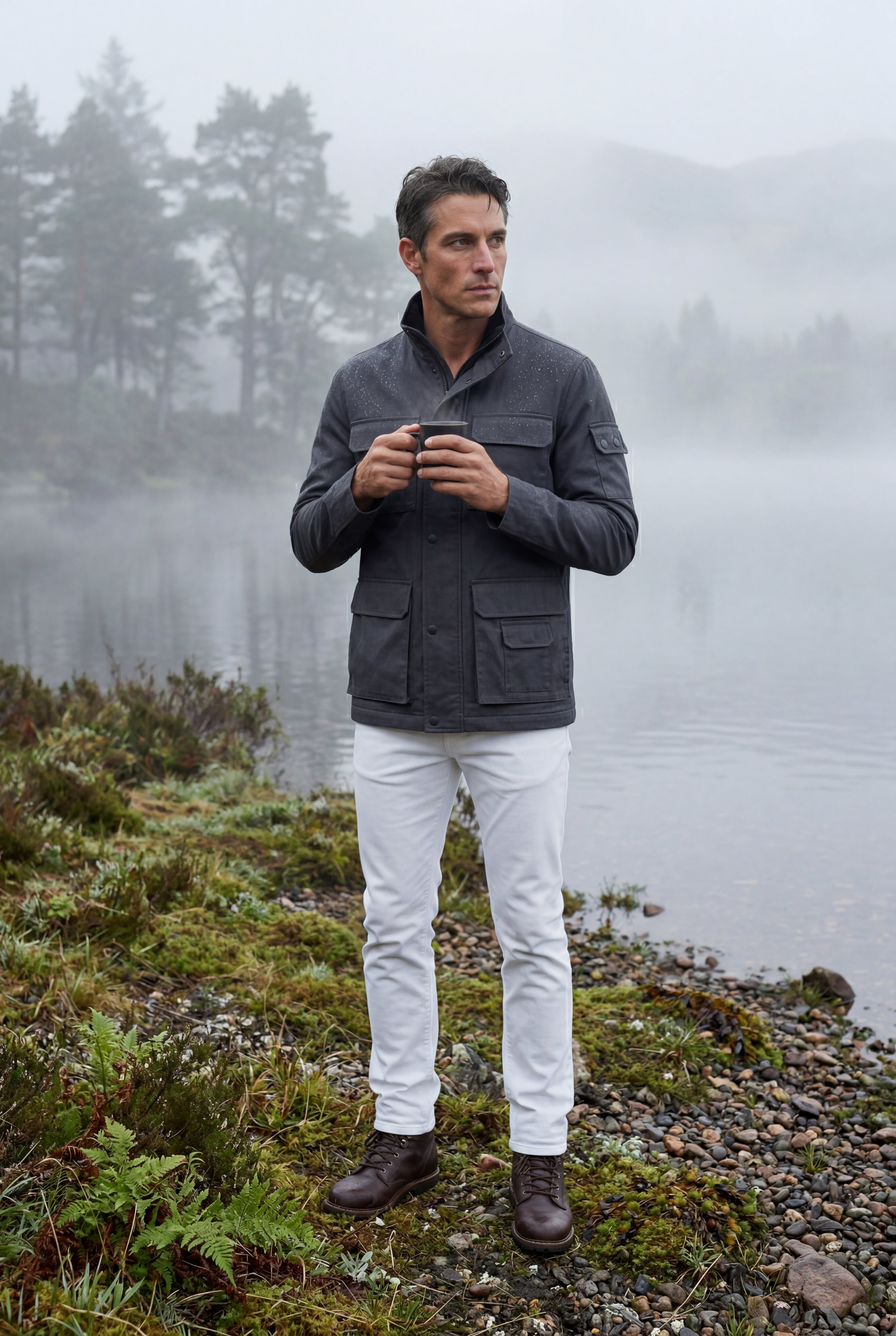 Liam | Structured Utility Field Jacket with Classic Collar