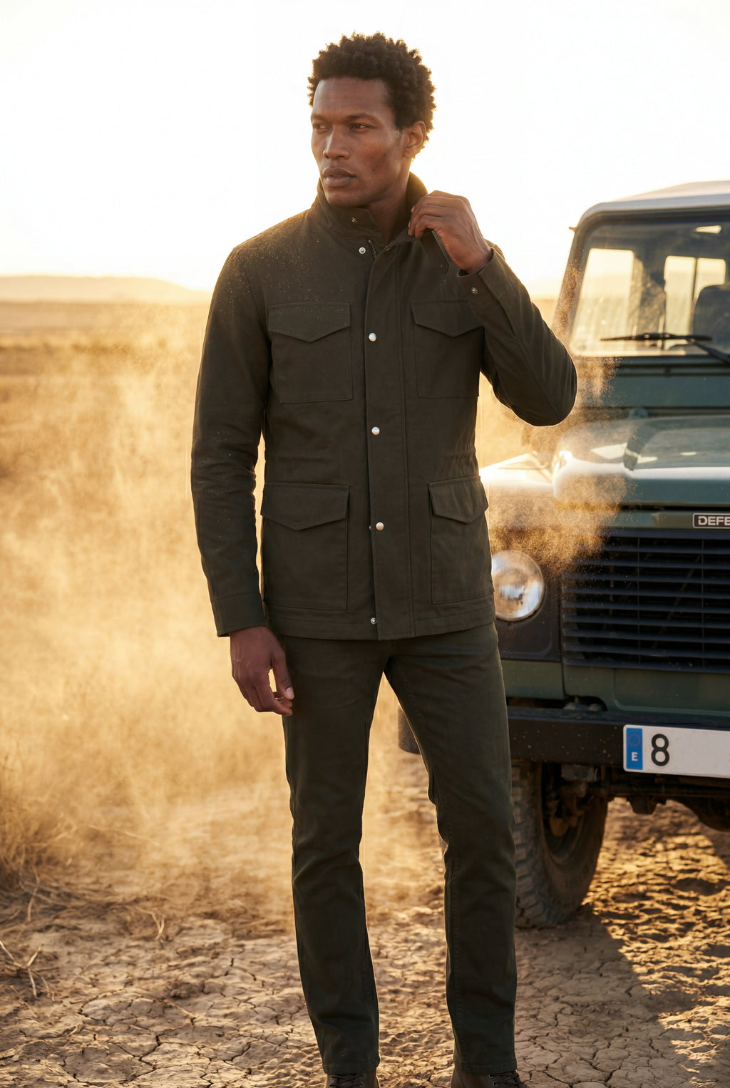 Liam | Structured Utility Field Jacket with Classic Collar