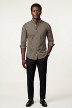 Liam | Tailored Vertical Stripe Button-down Dress Shirt