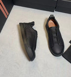 Liam | Textured Slip-on Low Top Sneakers