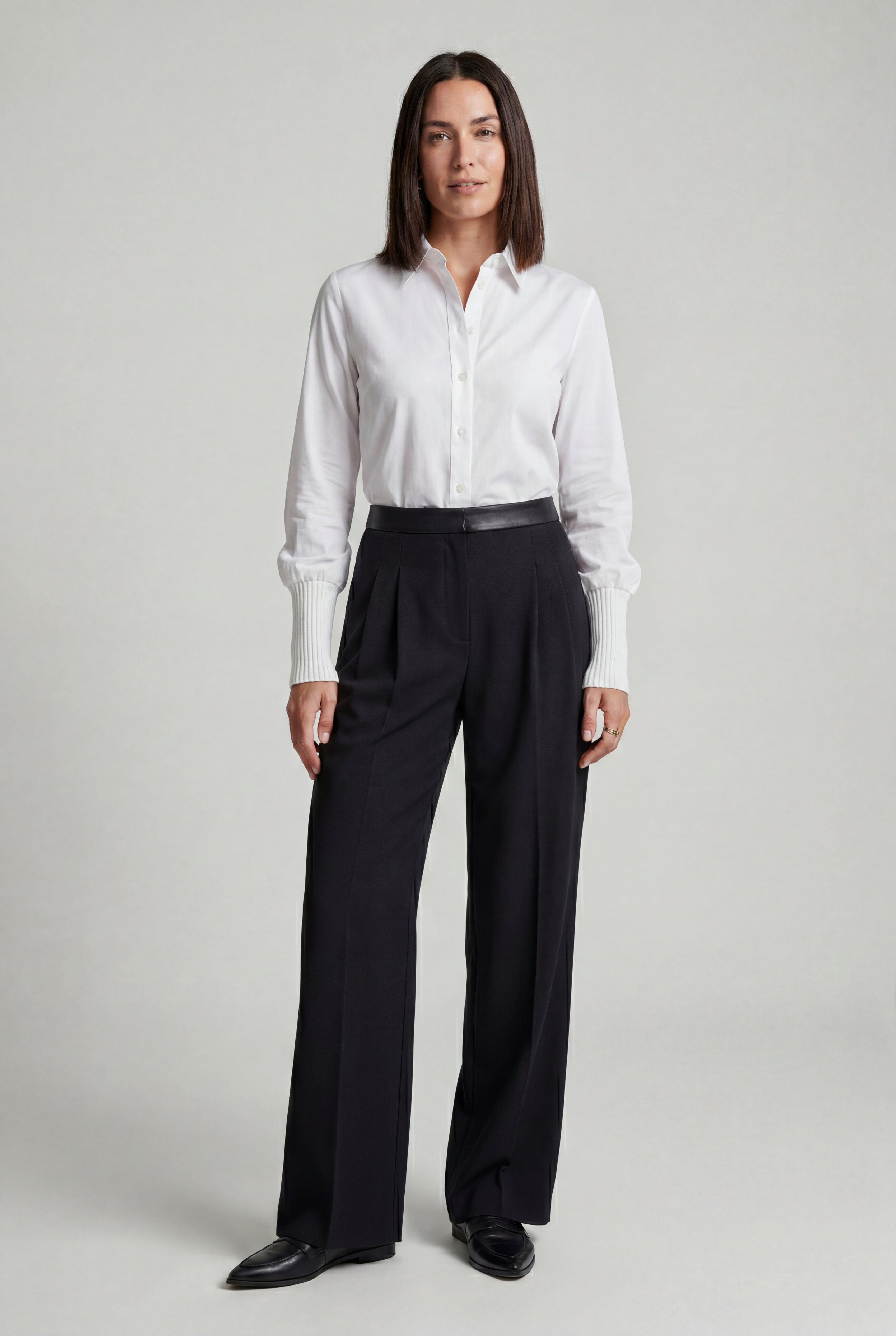 Lia | Wide Leg Office Trousers
