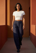 Lia | Wide Leg Office Trousers