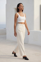 Lia | Wide Leg Office Trousers