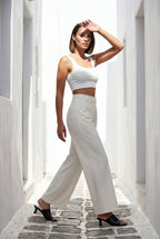 Lia | Wide Leg Office Trousers