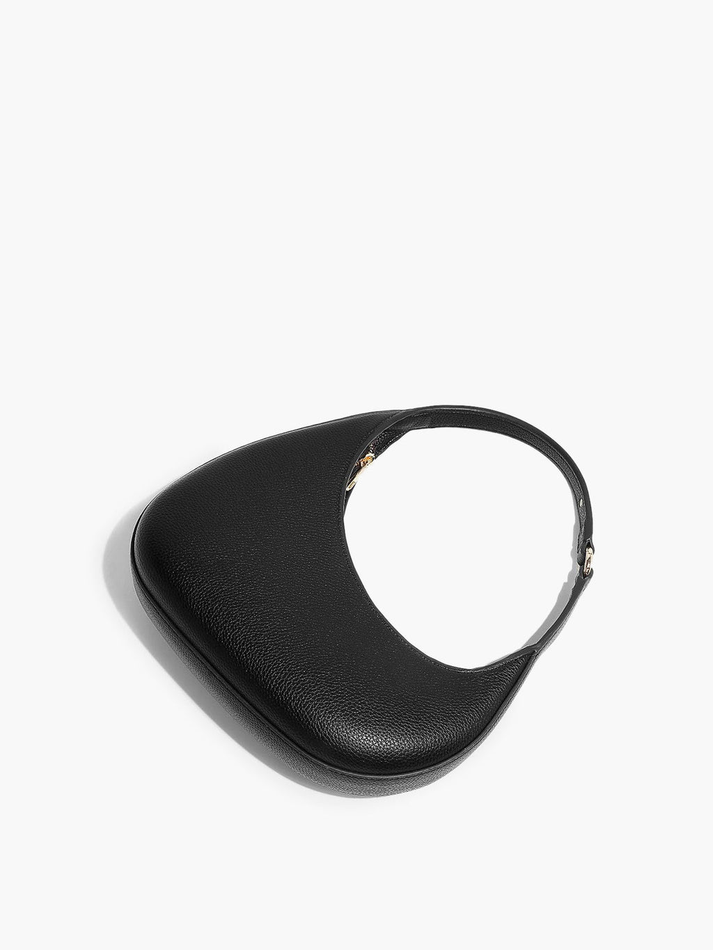 Lieke | Women's Black Crescent Hobo Shoulder Bag with Adjustable Strap