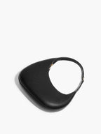 Lieke | Women's Black Crescent Hobo Shoulder Bag with Adjustable Strap