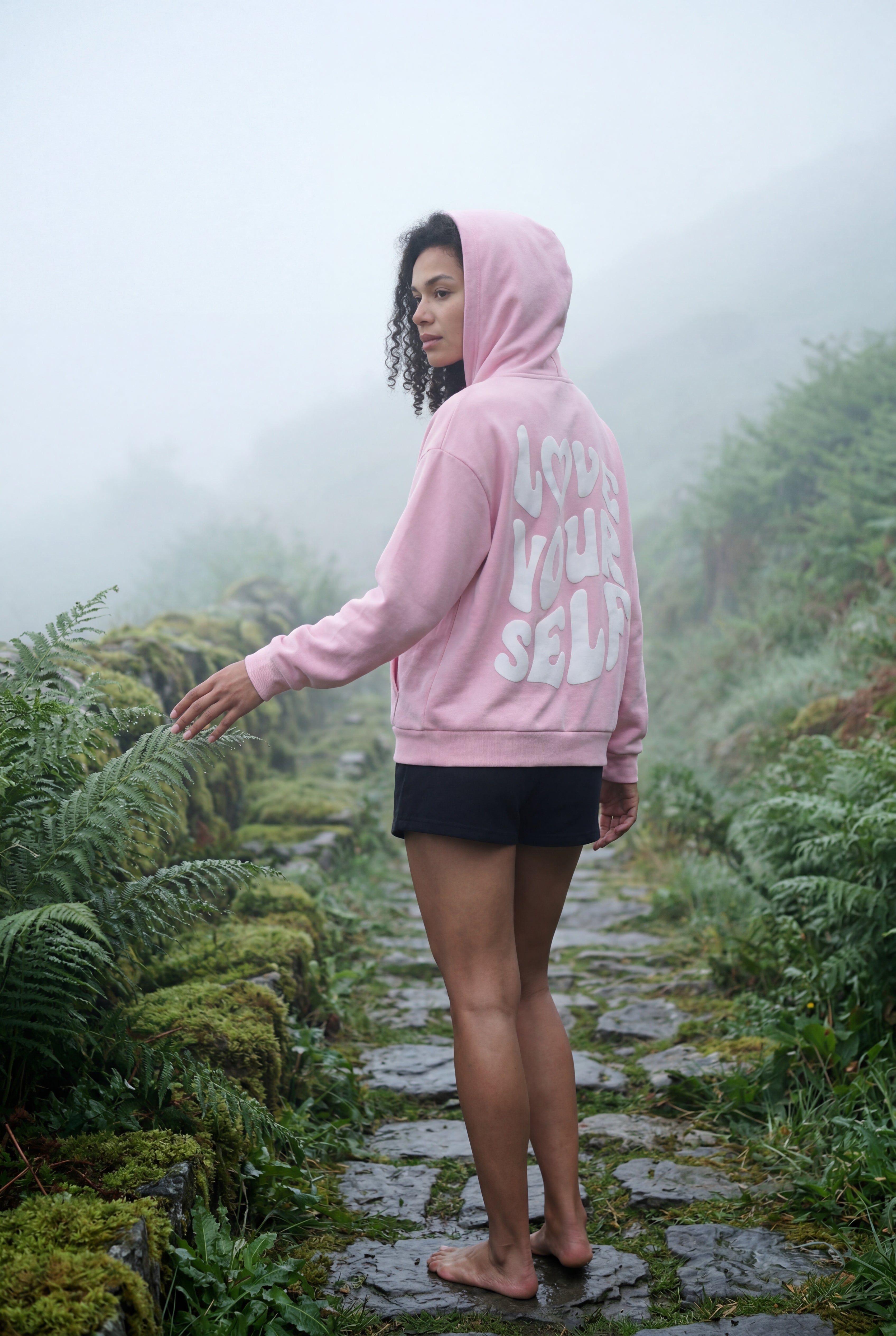 Lia | Women's Bold Back Print Loose Fit Hoodie
