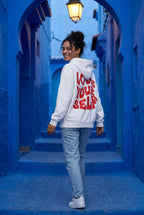 Lia | Women's Bold Back Print Loose Fit Hoodie
