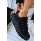 Lucy | Women's Chunky Platform Low-Top Canvas Sneakers