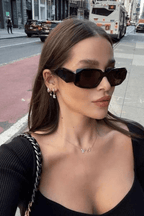 Lieke | Women's Chunky Rectangular Cat Eye Sunglasses