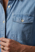 Lisa | Button-front Shirt with Chest Flap Pockets