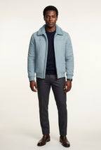 Liam | Collar Bomber Jacket with Ribbed Sleeves